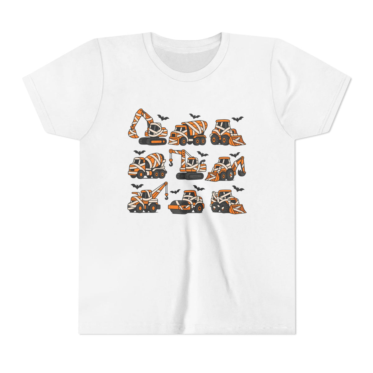 Halloween Construction Grid Kids T-Shirt